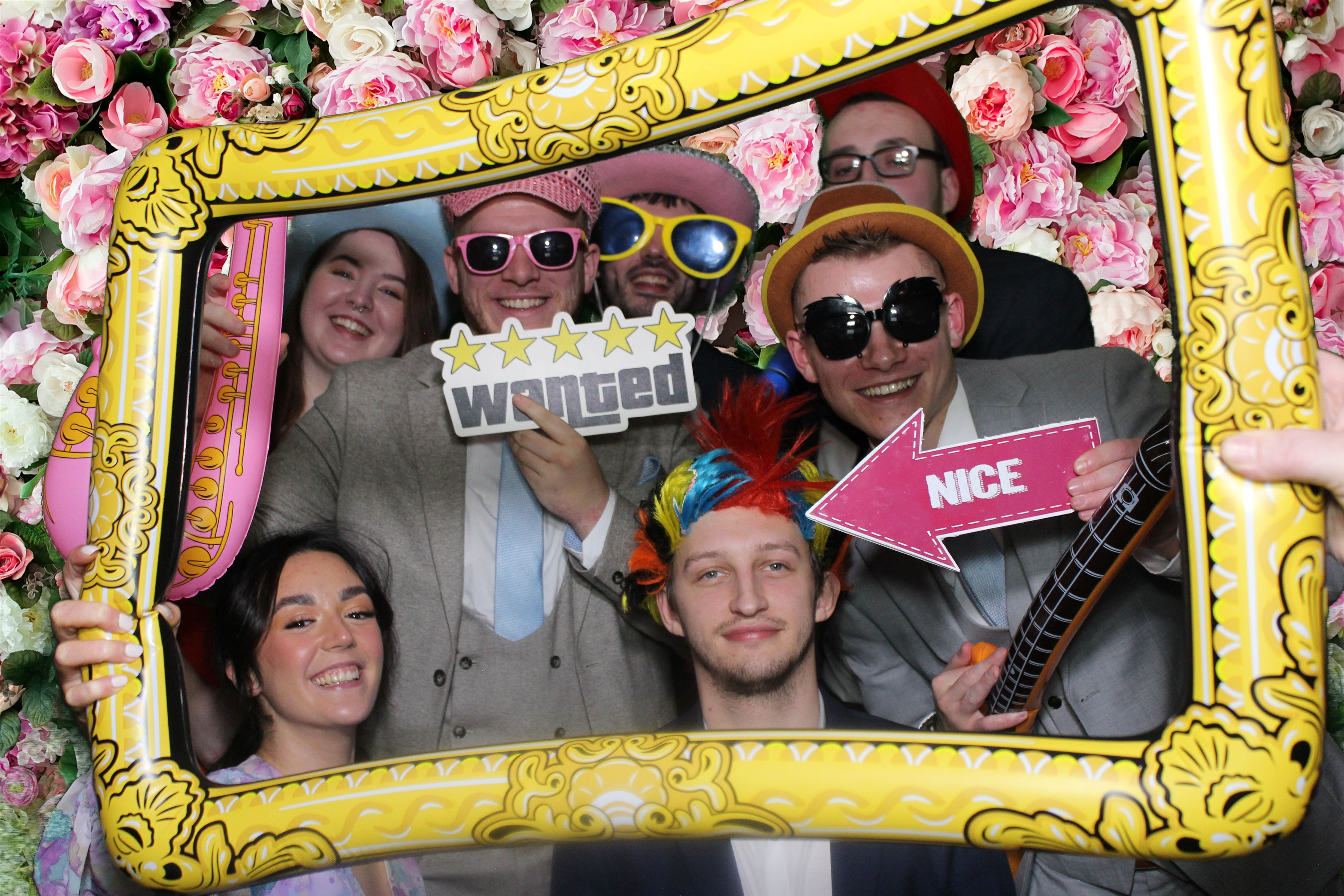 Blackpool phot booth hire in the frame